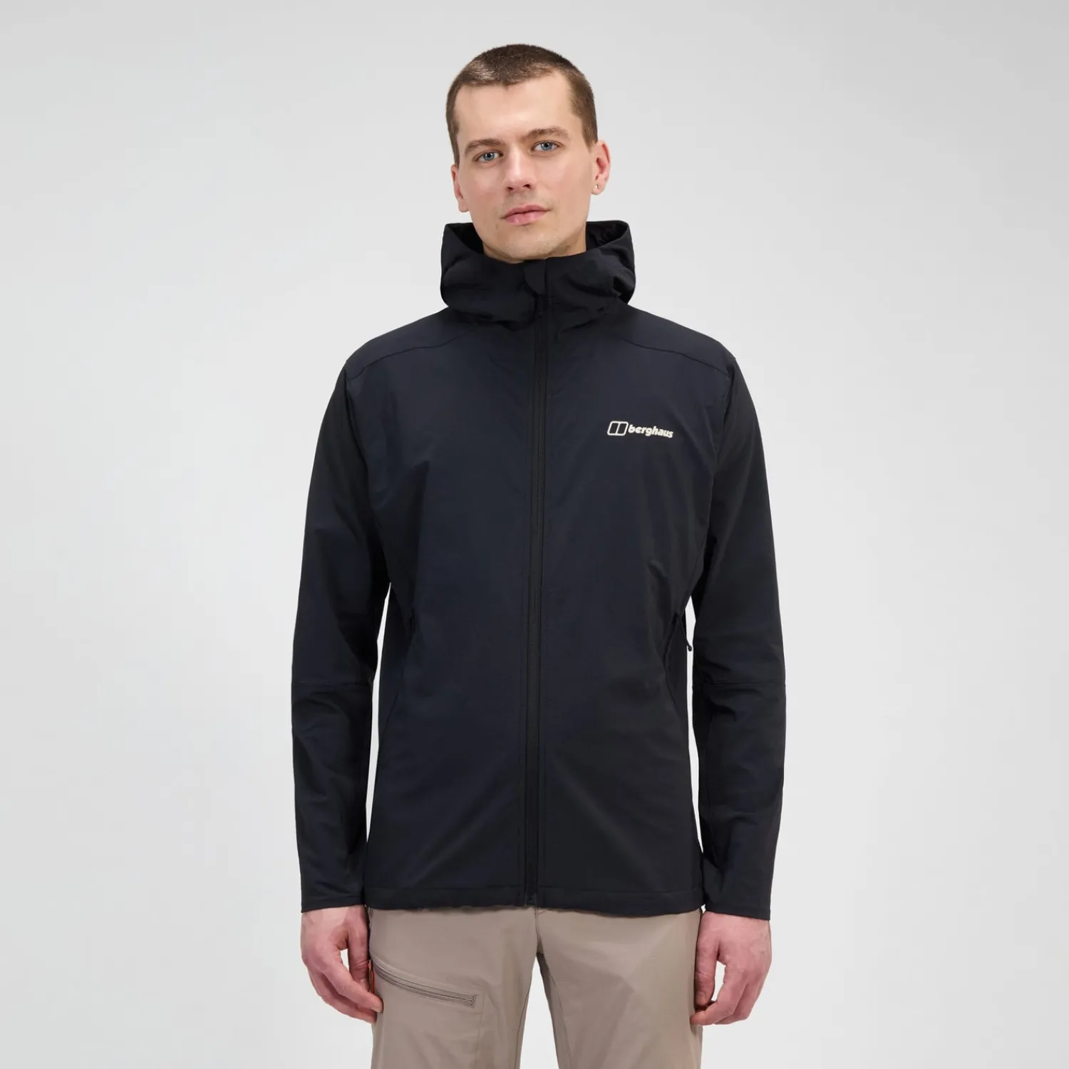 Berghaus Ridge-Roamer Lite Softshell Jacke für Herren - Schwarz-Herren Winddicht | Herren Leichte