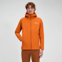 Berghaus Ridge-Roamer Lite Softshell Jacke für Herren - Orange-Herren Winddicht | Herren Leichte
