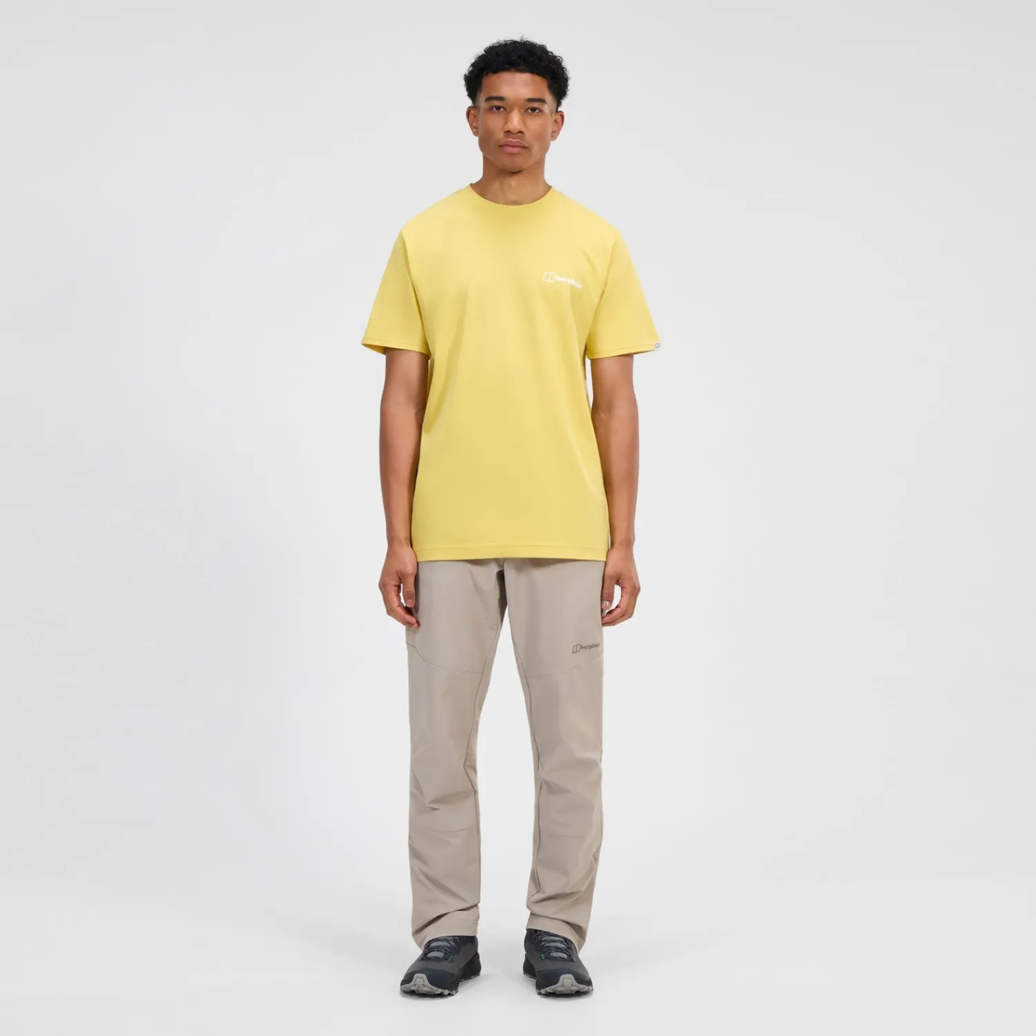 Berghaus Rolling Peaks Kurzarm Shirt für Herren - Gelb-Herren T-shirts