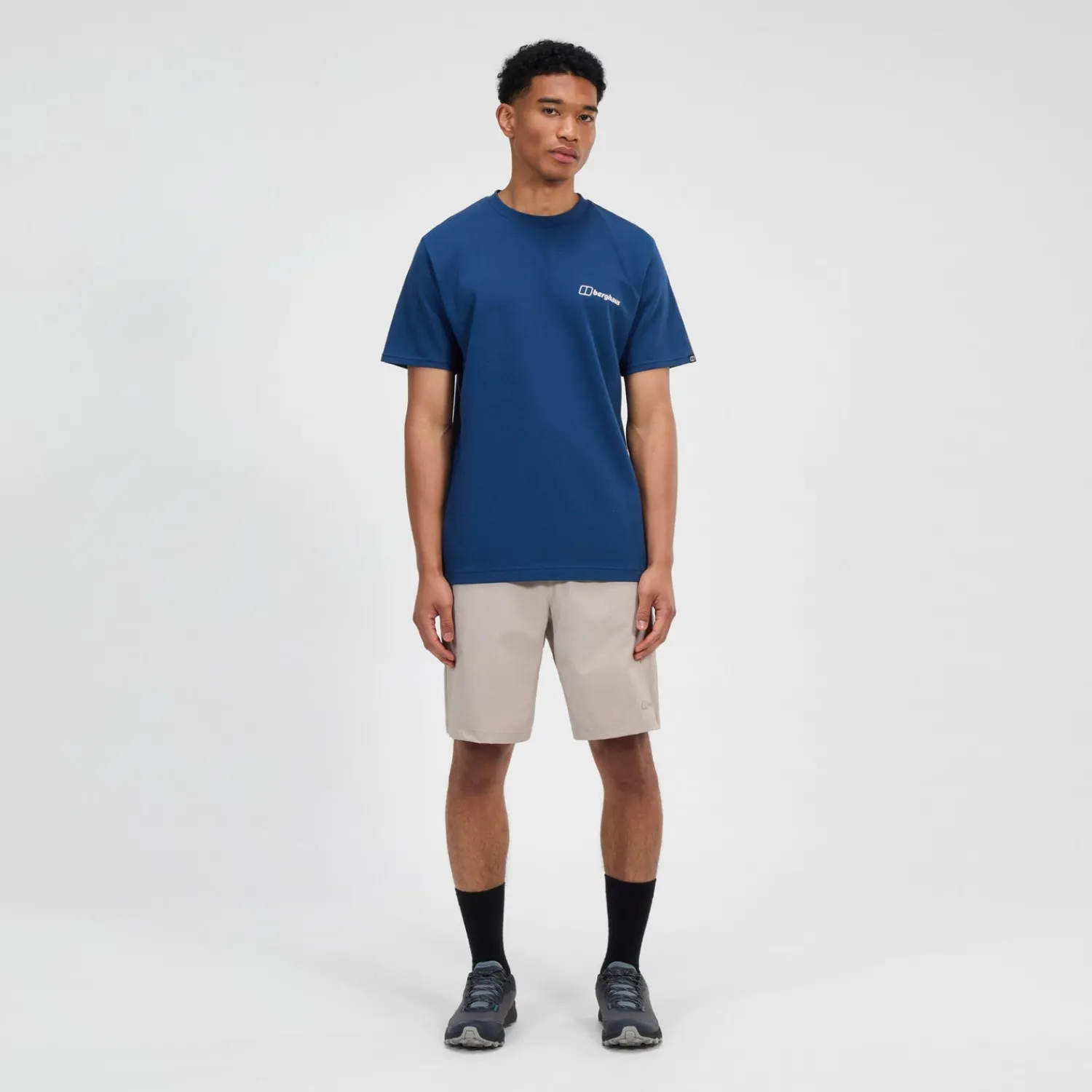 Berghaus Rolling Peaks Kurzarm Shirt für Herren - Blau-Herren T-shirts
