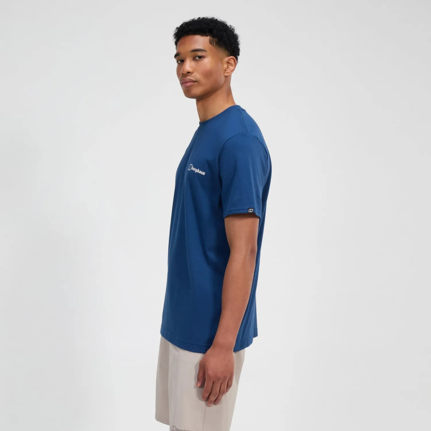 Berghaus Rolling Peaks Kurzarm Shirt für Herren - Blau-Herren T-shirts