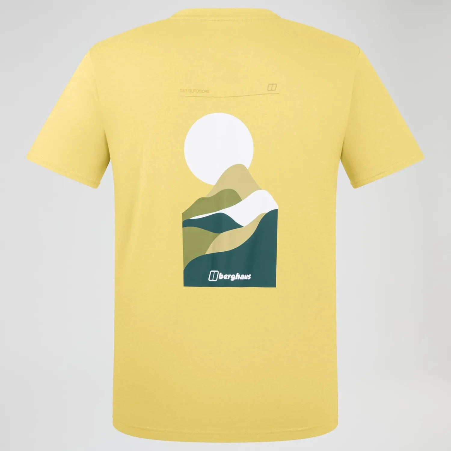 Berghaus Rolling Peaks Kurzarm Shirt für Herren - Gelb-Herren T-shirts