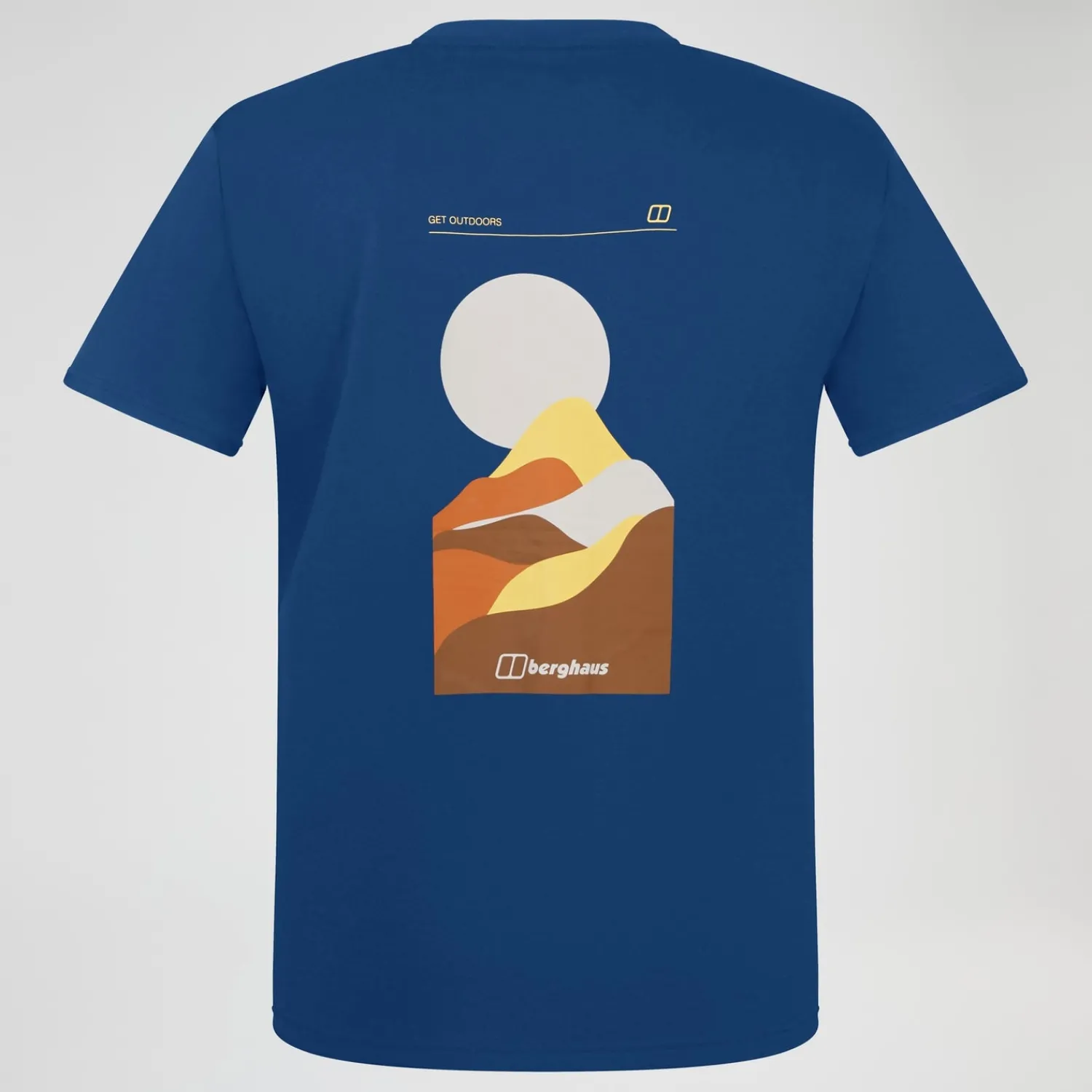 Berghaus Rolling Peaks Kurzarm Shirt für Herren - Blau-Herren T-shirts