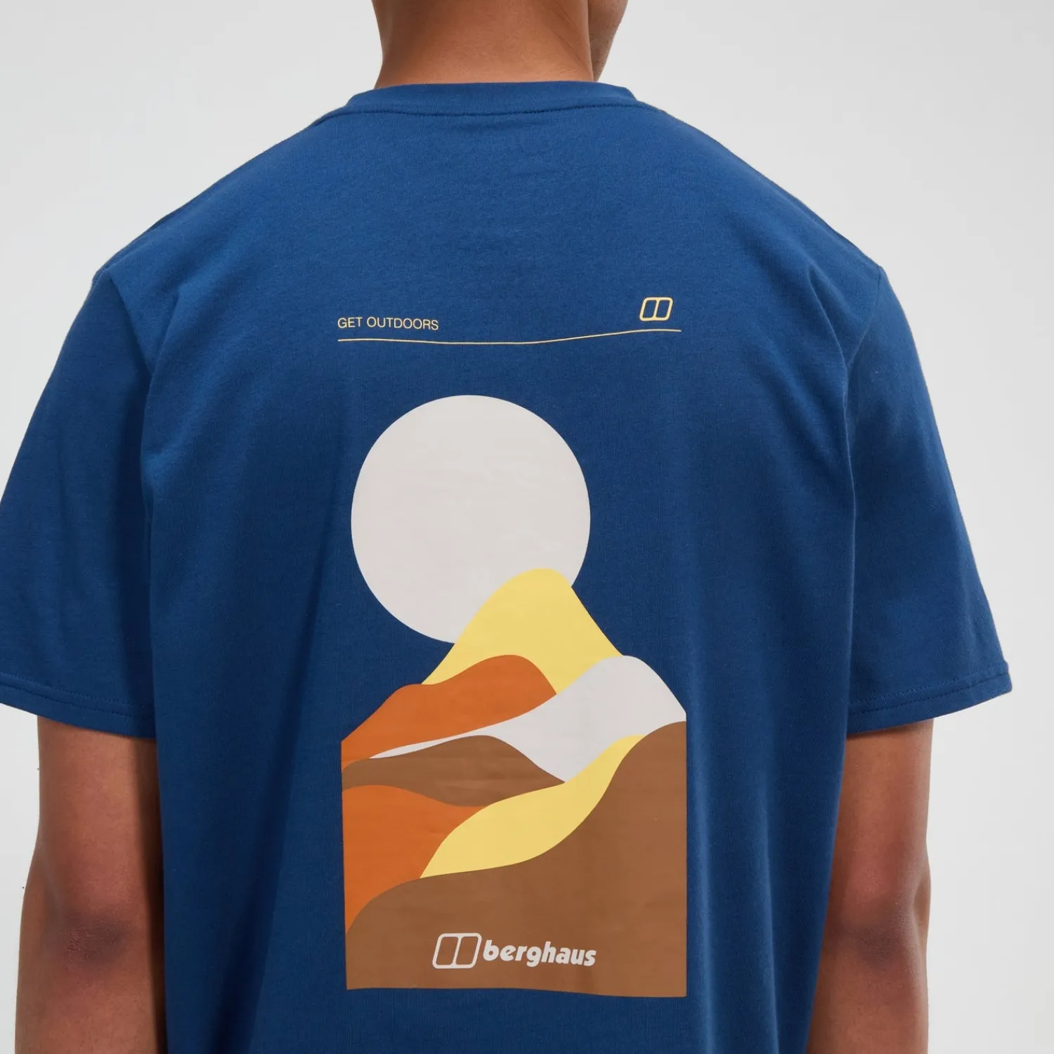 Berghaus Rolling Peaks Kurzarm Shirt für Herren - Blau-Herren T-shirts