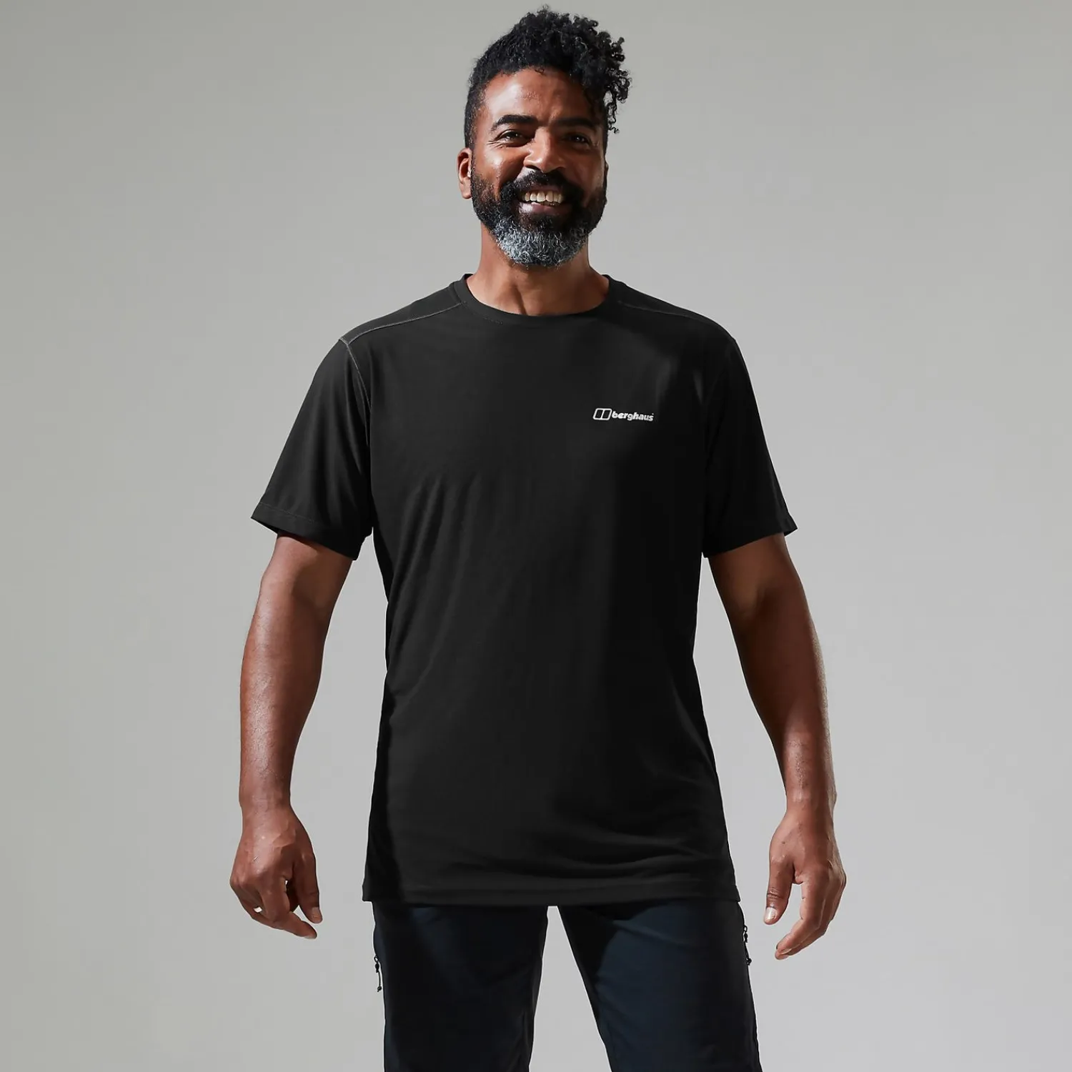 Berghaus 24/7 Short Sleeve Tech T-Shirt für Herren - Schwarz-Herren Baselayer
