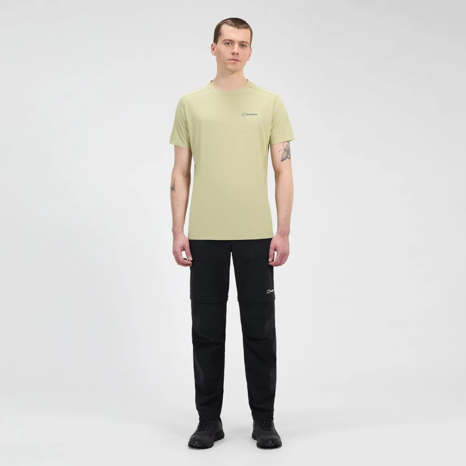 Berghaus 24/7 Short Sleeve Tech T-Shirt für Herren - Beige-Herren Baselayer