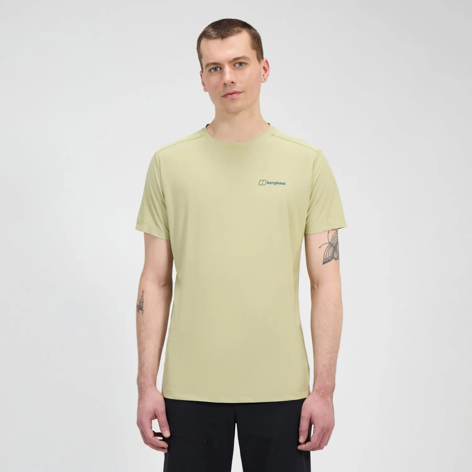 Berghaus 24/7 Short Sleeve Tech T-Shirt für Herren - Beige-Herren Baselayer