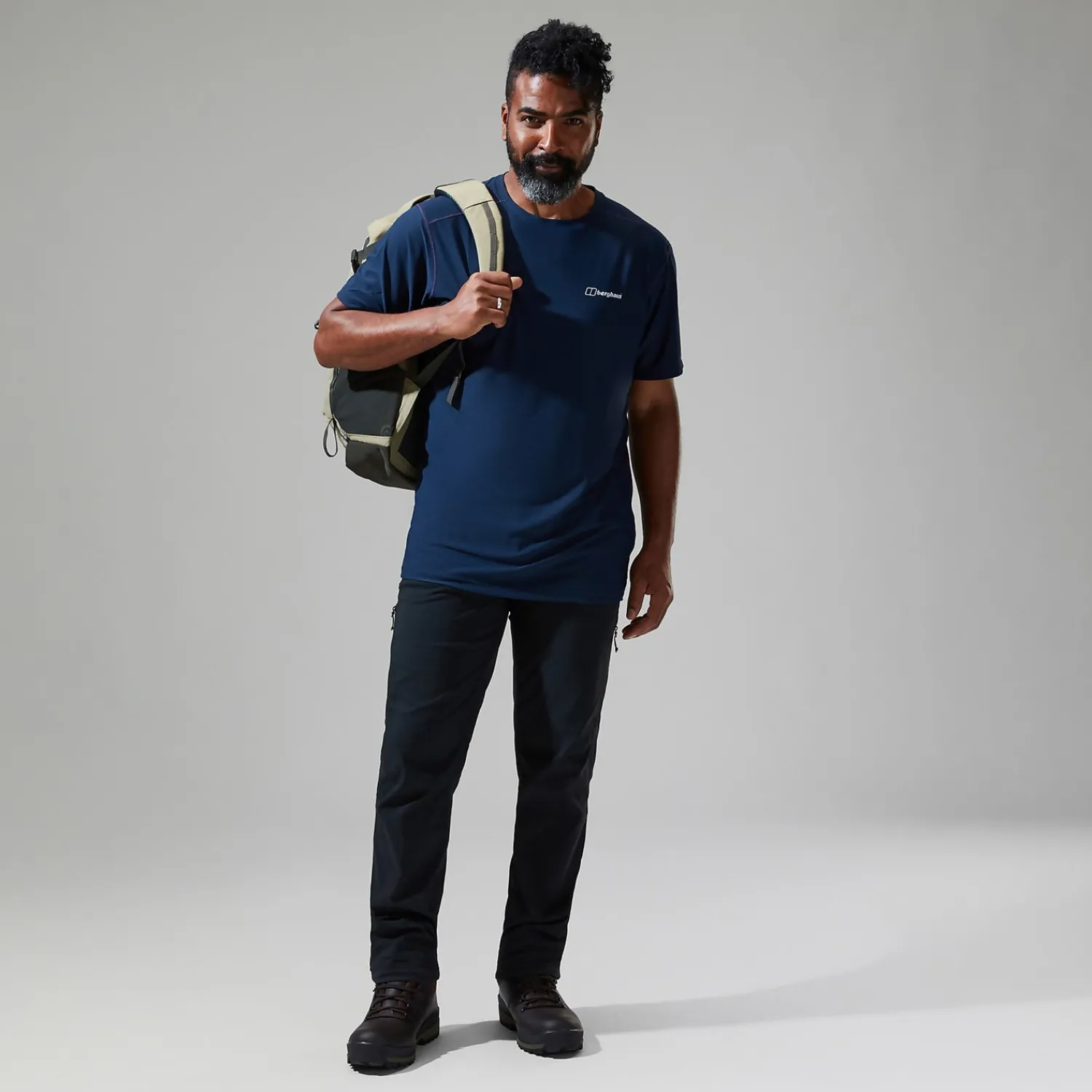 Berghaus 24/7 Short Sleeve Tech T-Shirt für Herren - Dunkelblau-Herren Baselayer