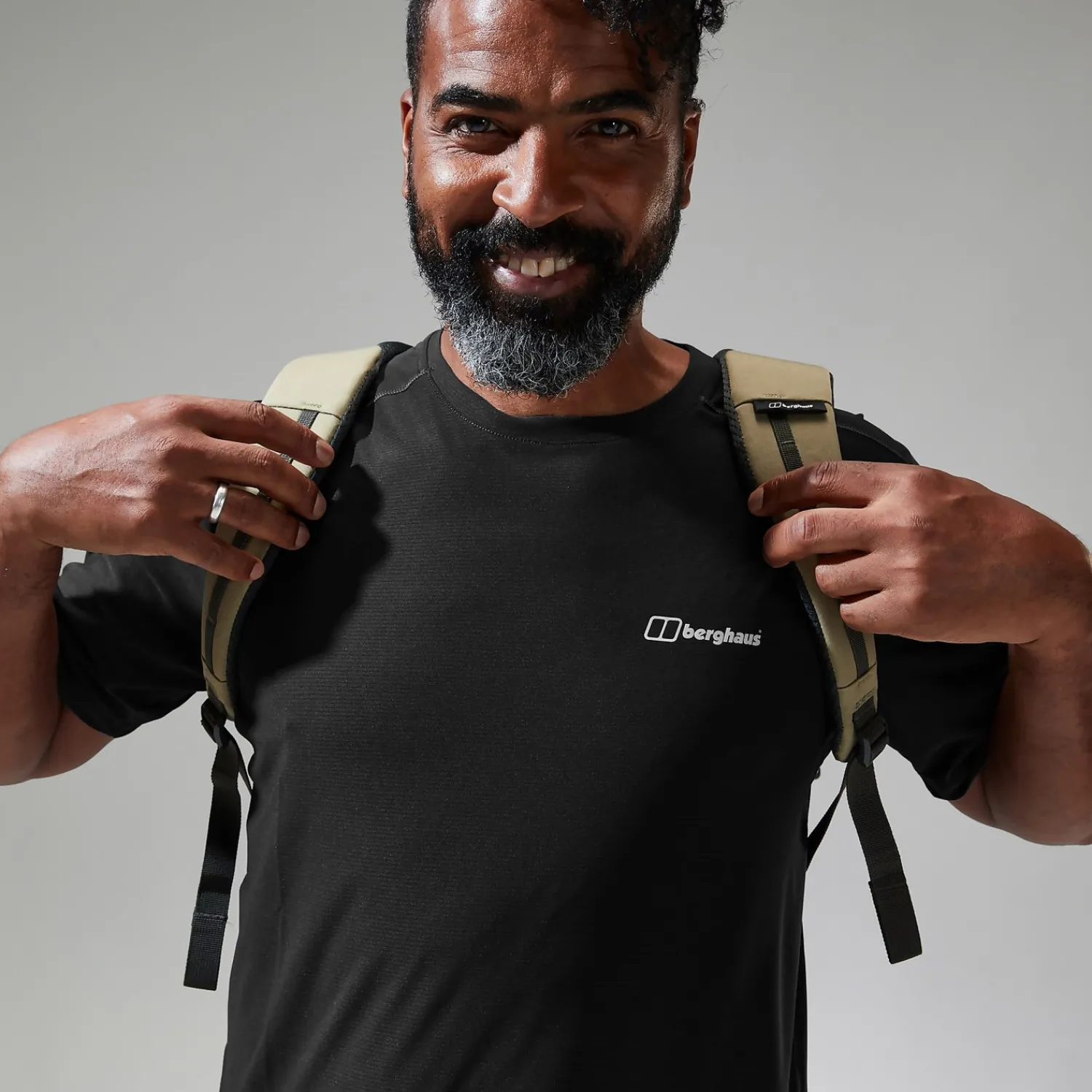 Berghaus 24/7 Short Sleeve Tech T-Shirt für Herren - Schwarz-Herren Baselayer