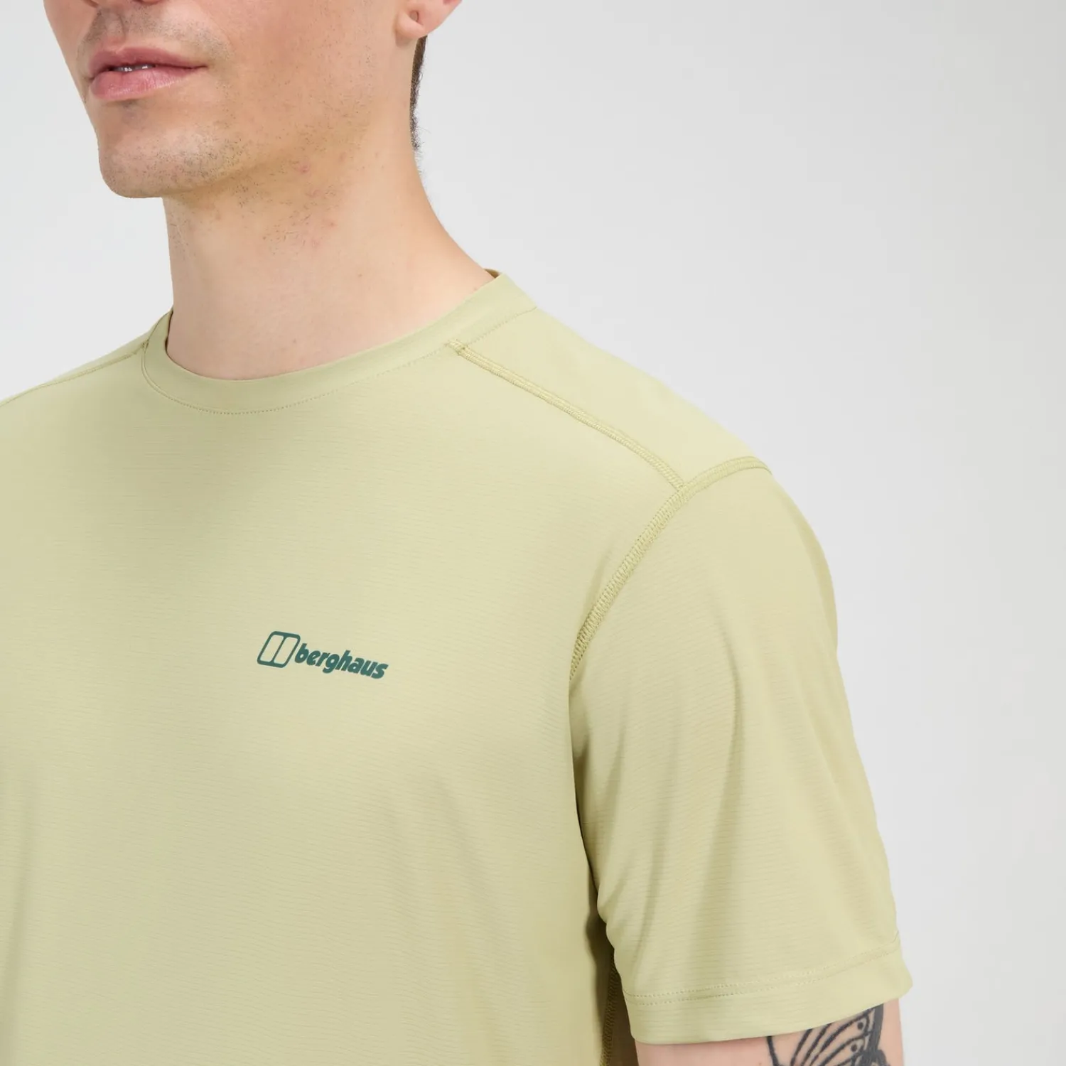 Berghaus 24/7 Short Sleeve Tech T-Shirt für Herren - Beige-Herren Baselayer