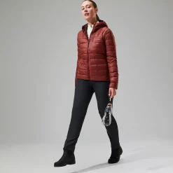 Berghaus Silksworth Daunenjacke mit Kapuze für Damen - Rot-Damen Isolierend