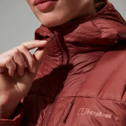Berghaus Silksworth Daunenjacke mit Kapuze für Damen - Rot-Damen Isolierend