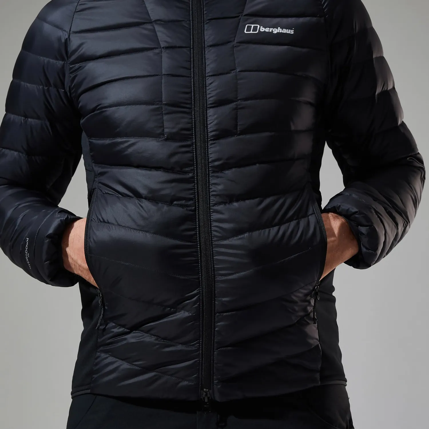 Berghaus Tephra Stretch Reflect 2.0 Hoodie für Herren - Schwarz-Herren Isolierend