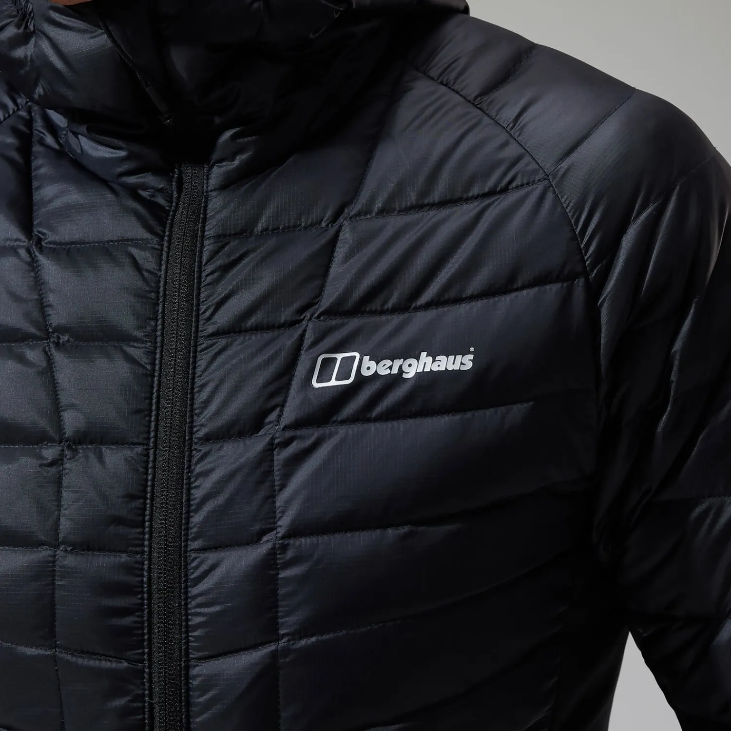 Berghaus Tephra Stretch Reflect 2.0 Hoodie für Herren - Schwarz-Herren Isolierend