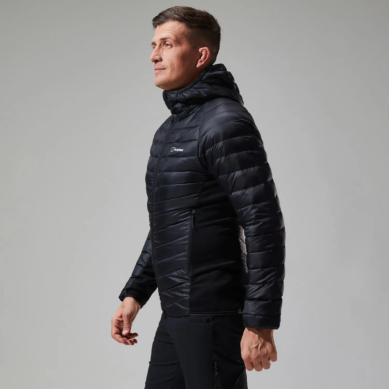 Berghaus Tephra Stretch Reflect 2.0 Hoodie für Herren - Schwarz-Herren Isolierend