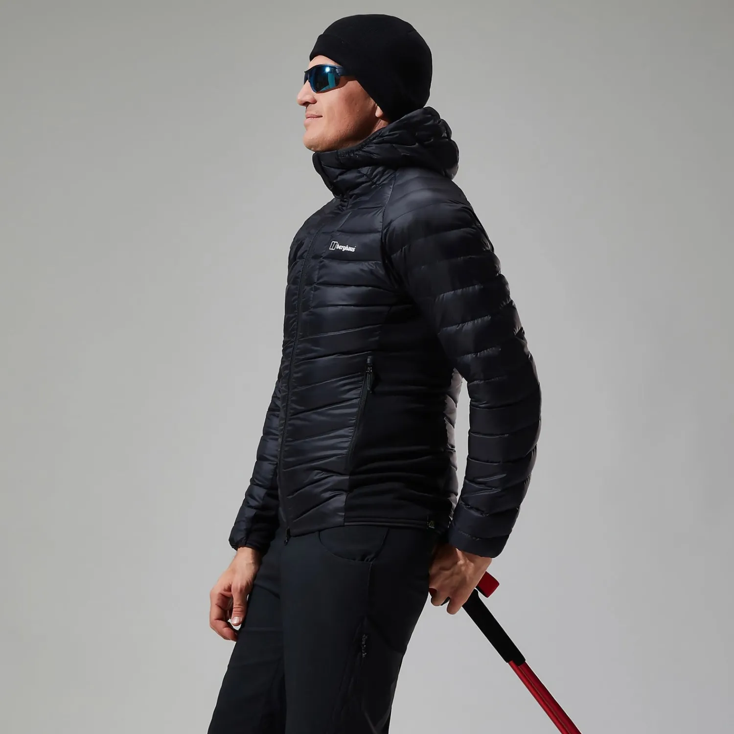 Berghaus Tephra Stretch Reflect 2.0 Hoodie für Herren - Schwarz-Herren Isolierend
