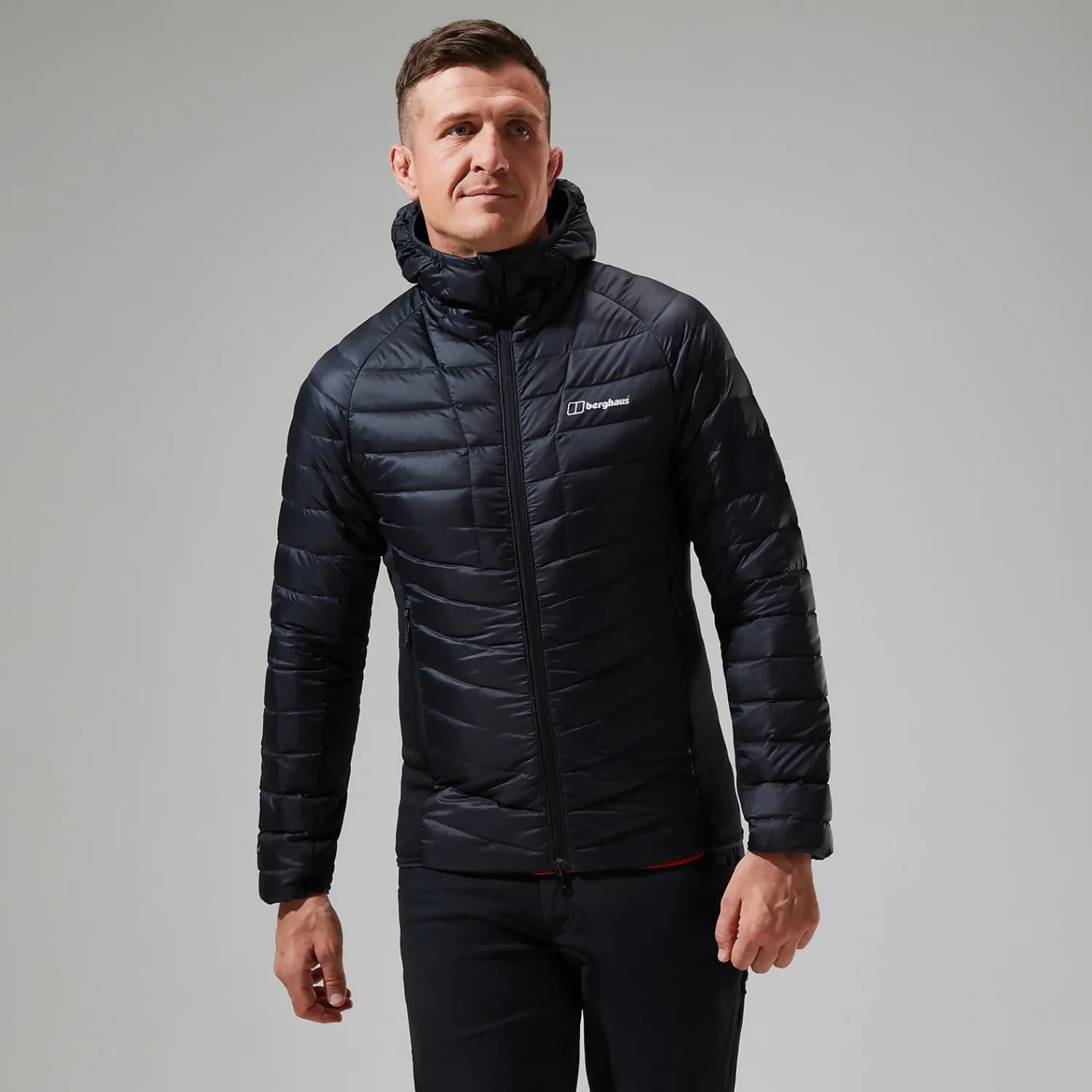 Berghaus Tephra Stretch Reflect 2.0 Hoodie für Herren - Schwarz-Herren Isolierend