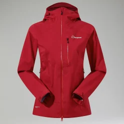 Berghaus Truda Flex Waterproof Jacke für Damen - Dunkelrot-Damen Wasserdicht