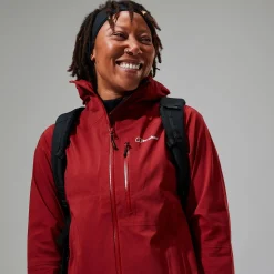 Berghaus Truda Flex Waterproof Jacke für Damen - Dunkelrot-Damen Wasserdicht