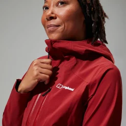 Berghaus Truda Flex Waterproof Jacke für Damen - Dunkelrot-Damen Wasserdicht