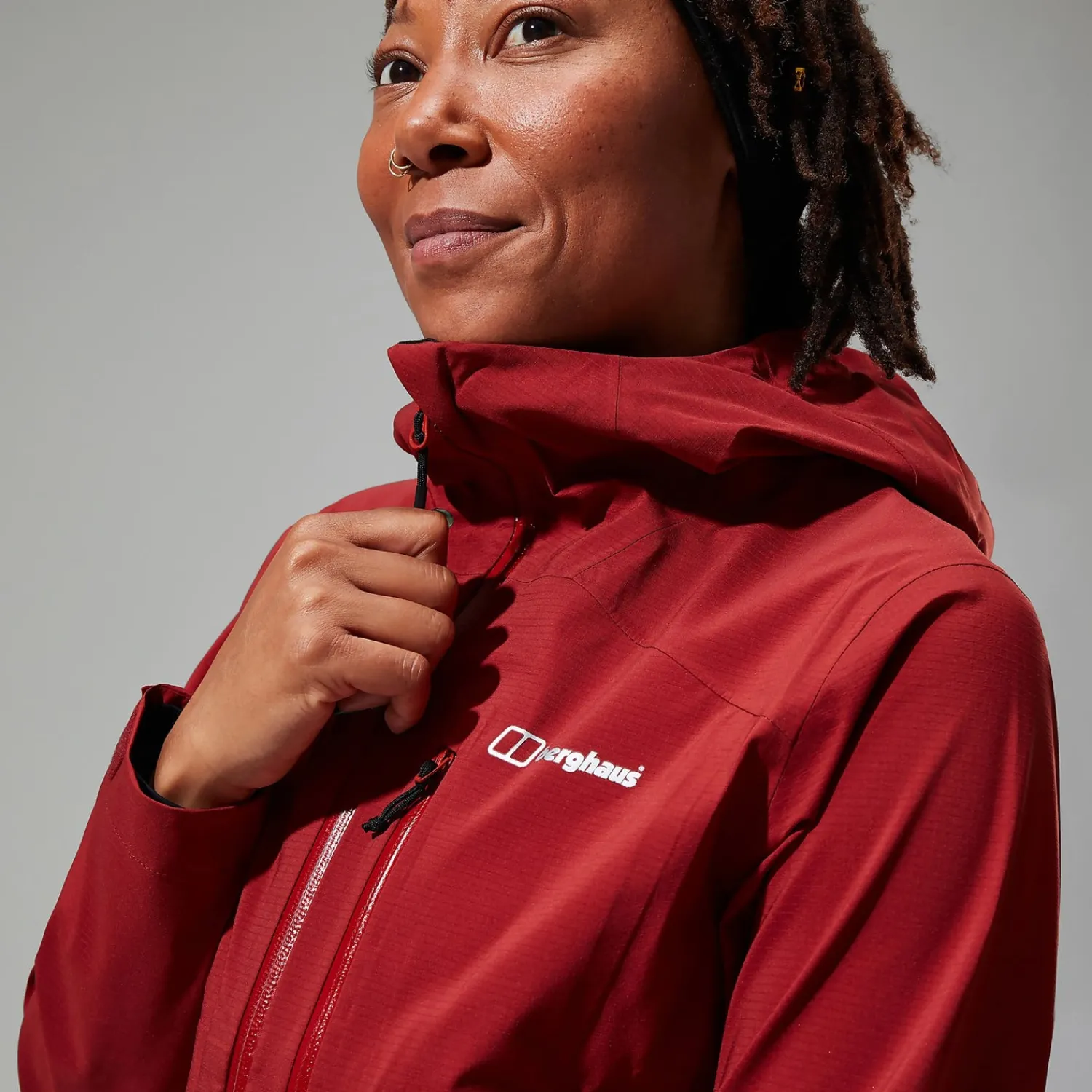 Berghaus Truda Flex Waterproof Jacke für Damen - Dunkelrot-Damen Wasserdicht