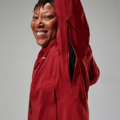 Berghaus Truda Flex Waterproof Jacke für Damen - Dunkelrot-Damen Wasserdicht