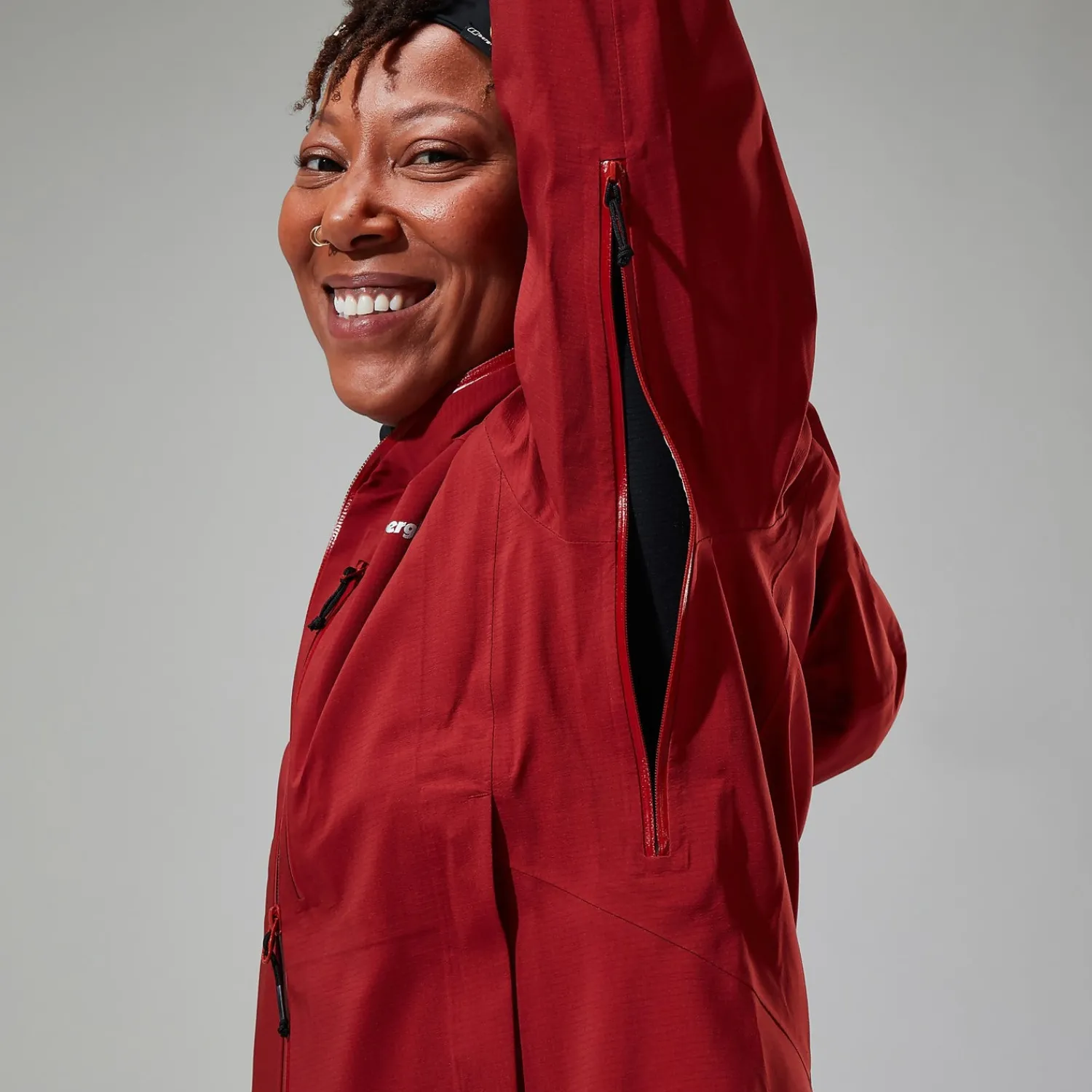 Berghaus Truda Flex Waterproof Jacke für Damen - Dunkelrot-Damen Wasserdicht