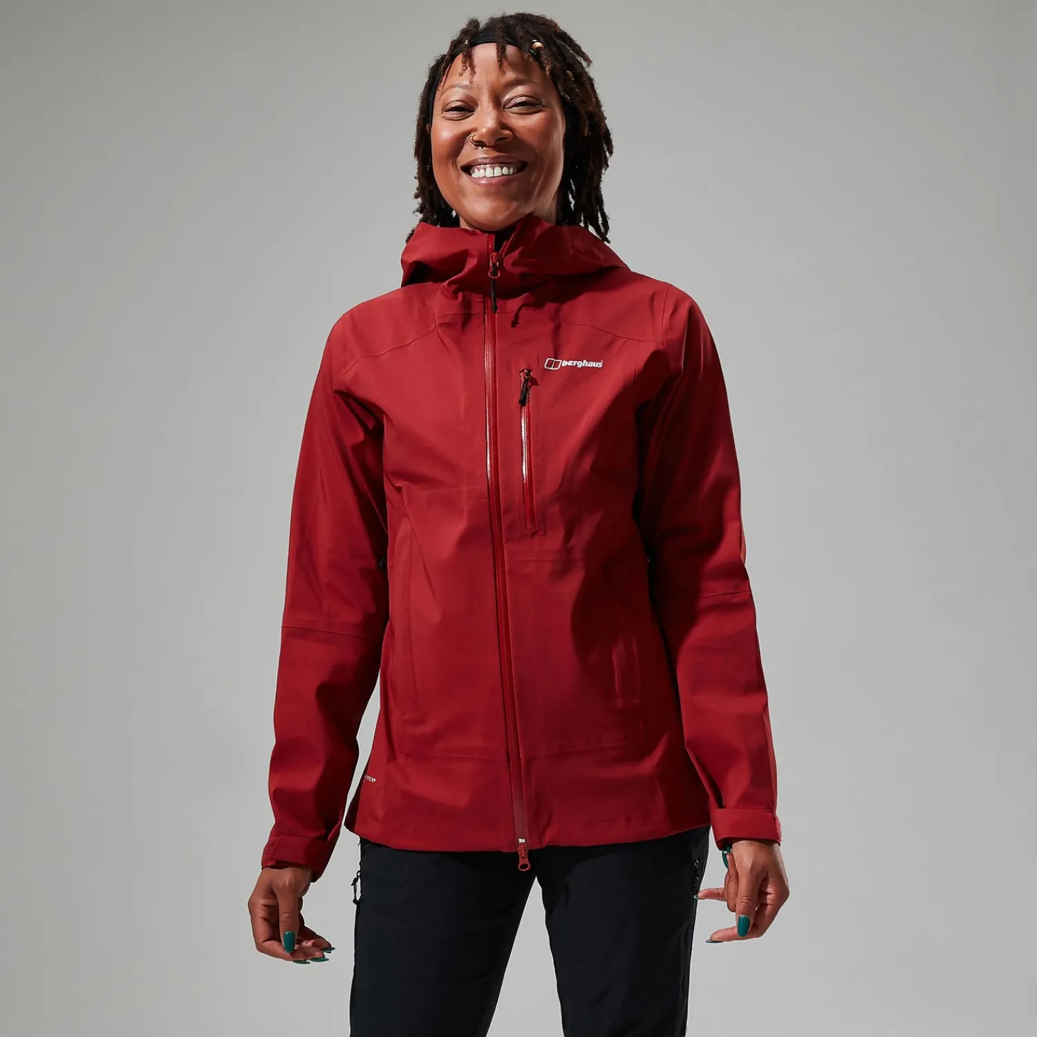 Berghaus Truda Flex Waterproof Jacke für Damen - Dunkelrot-Damen Wasserdicht