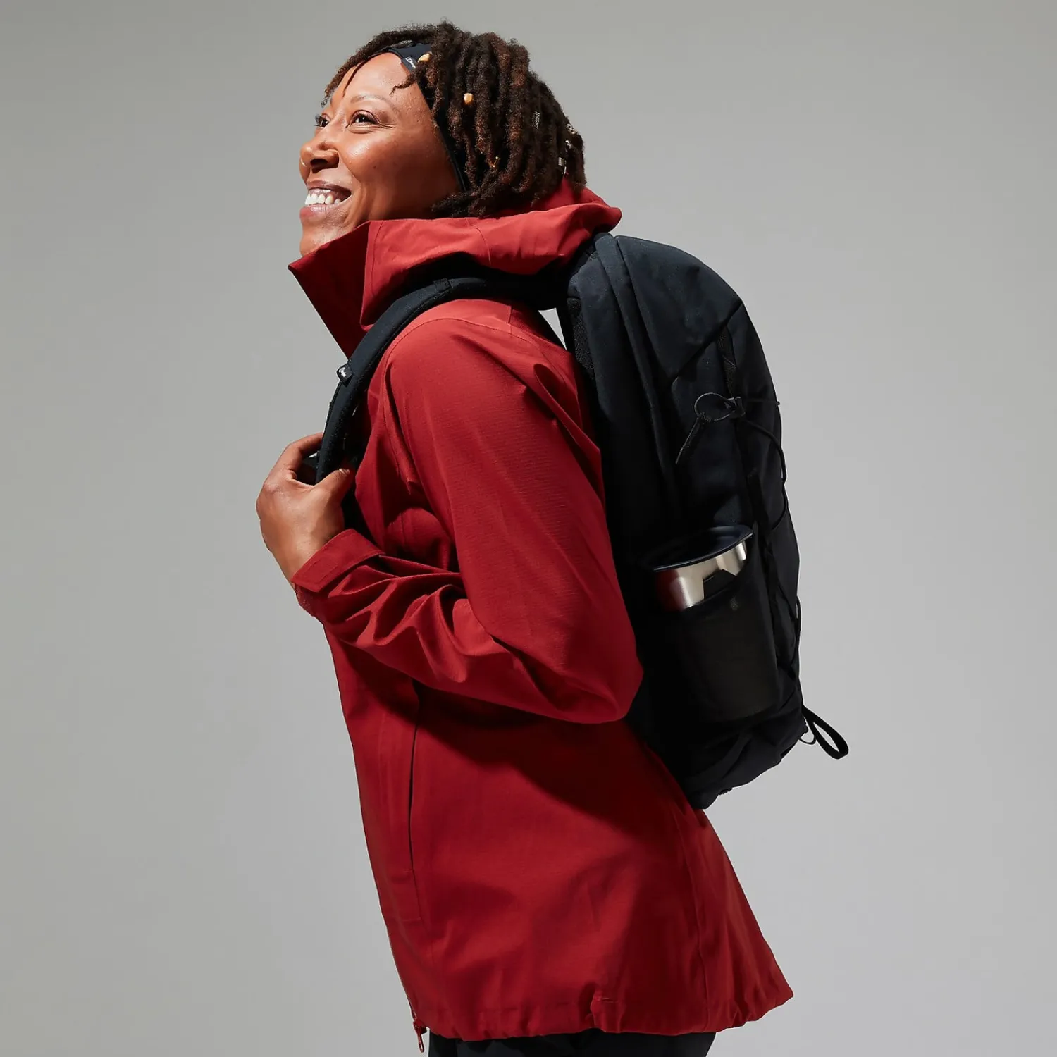 Berghaus Truda Flex Waterproof Jacke für Damen - Dunkelrot-Damen Wasserdicht