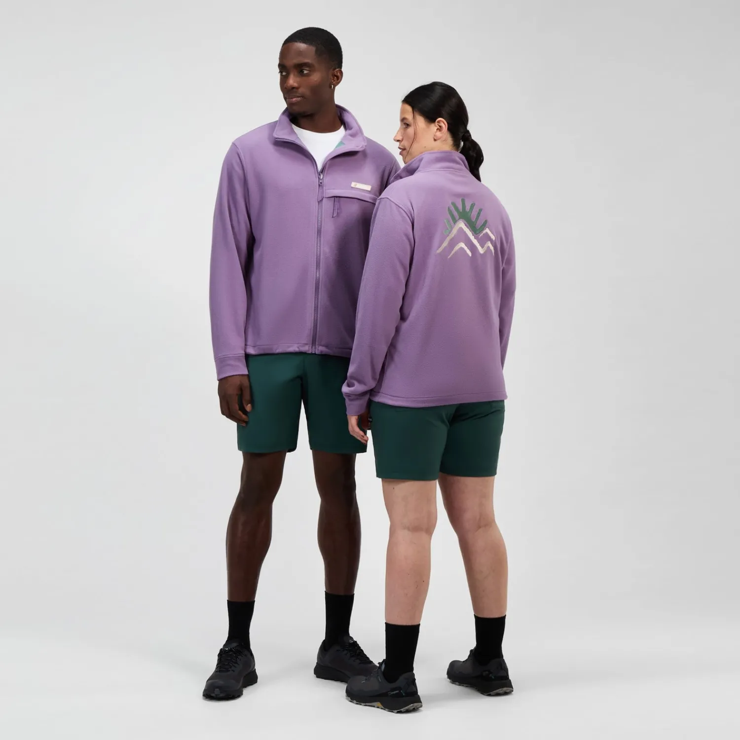Berghaus Unisex Sunned Peak Interactive Fleece - Violett-Damen Fleece | Fleece