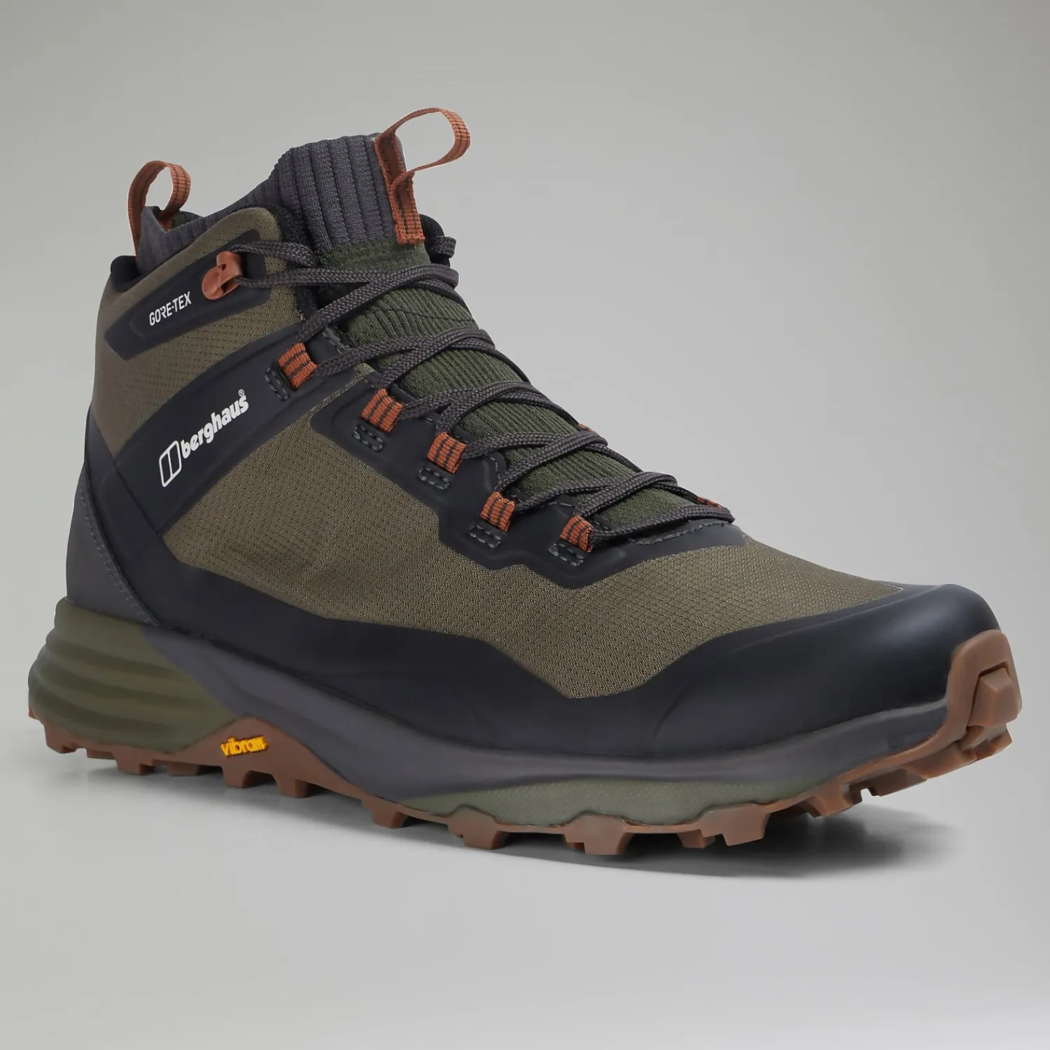 Berghaus VC22 Mid GTX Wanderschuhe für Herren - Dunkelbraun/Dunkelgrün-Herren Wanderstiefel