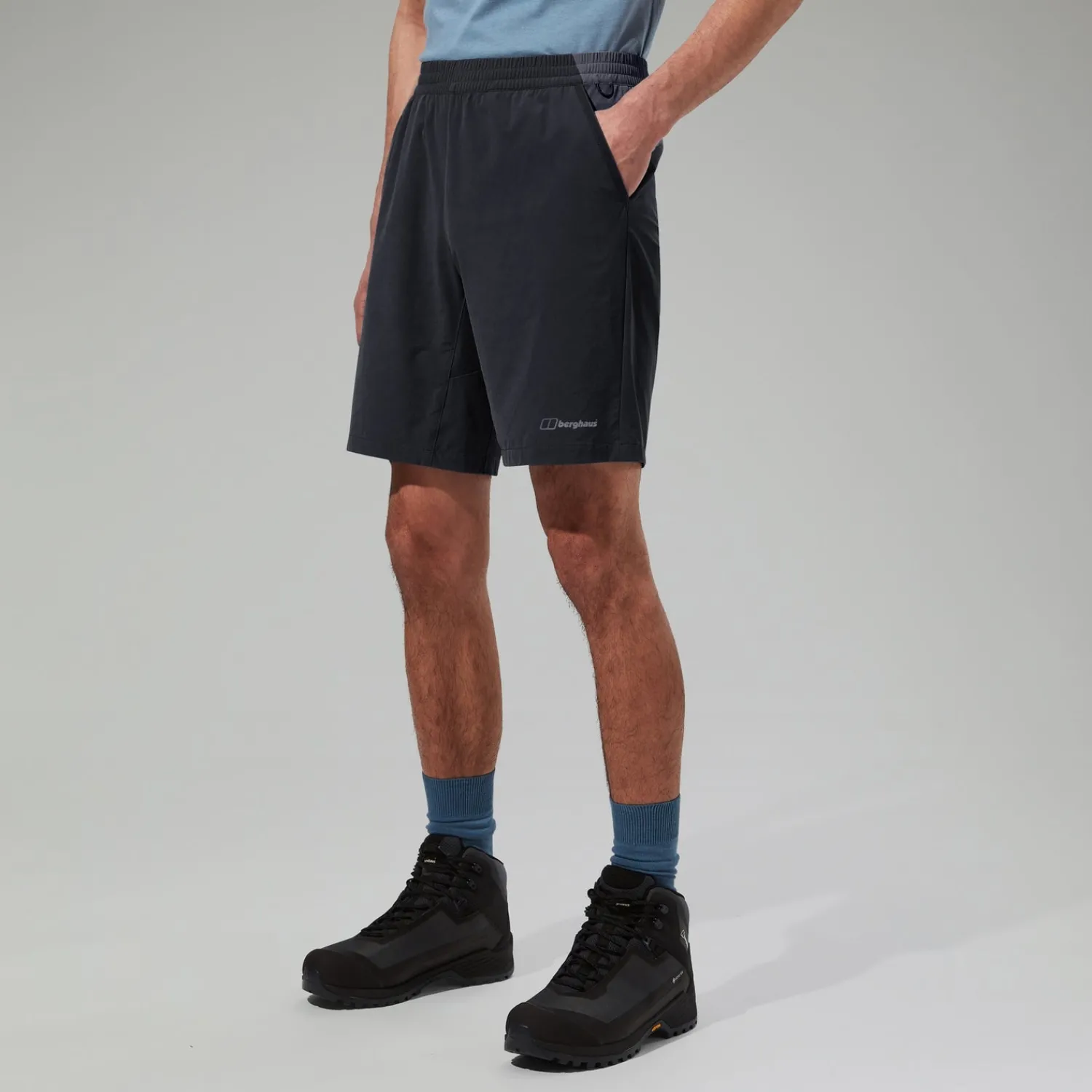 Berghaus Wandermoor Herren-Windshorts Schwarz/Grau-Herren Shorts
