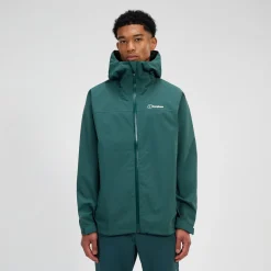 Berghaus Wasserdichte Arnaby Herren-Kapuzenjacke - Grün-Herren Wasserdicht | Herren Leichte