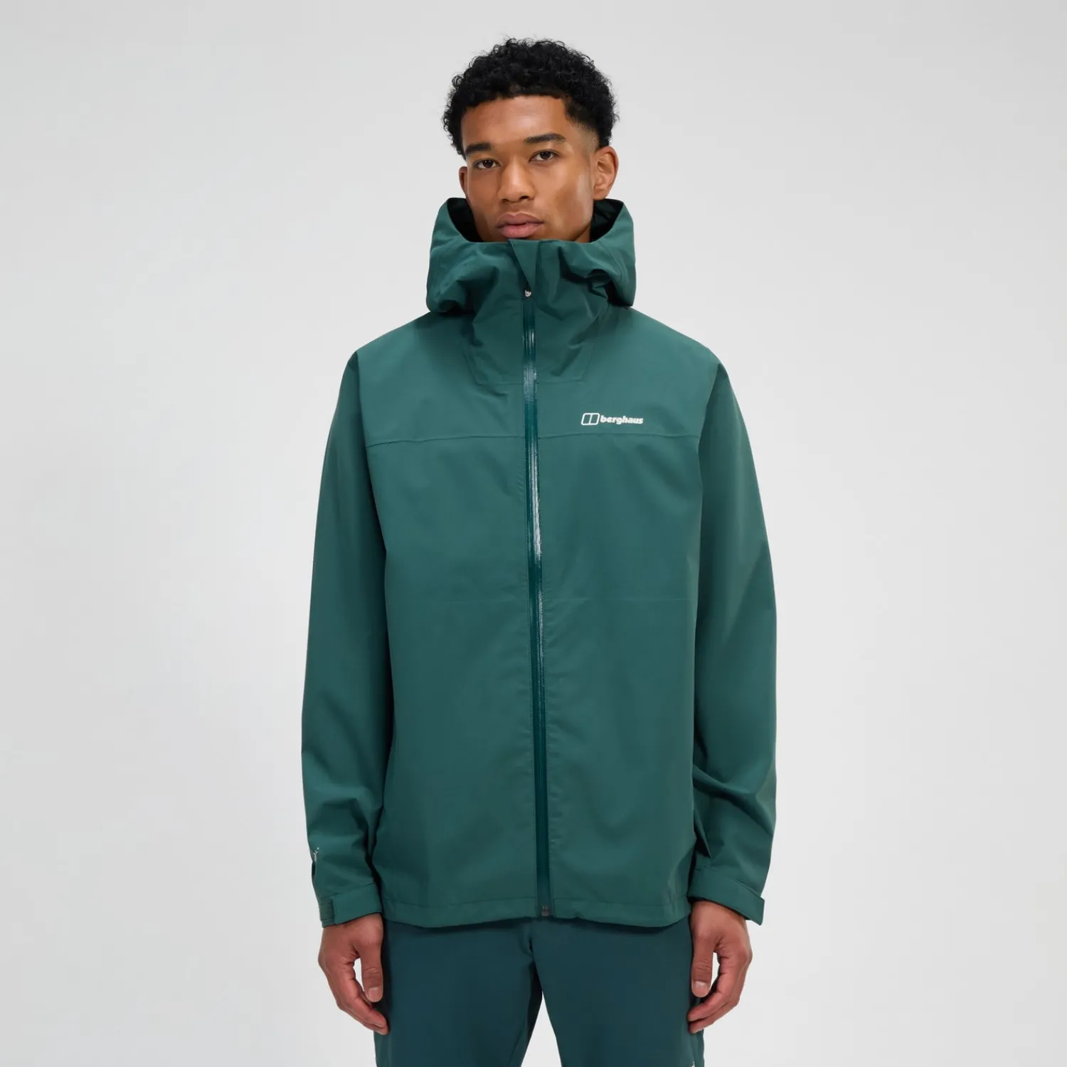 Berghaus Wasserdichte Arnaby Herren-Kapuzenjacke - Grün-Herren Wasserdicht | Herren Leichte