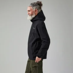 Berghaus Wasserdichte Arnaby Herren-Kapuzenjacke Schwarz-Herren Wasserdicht | Herren Leichte