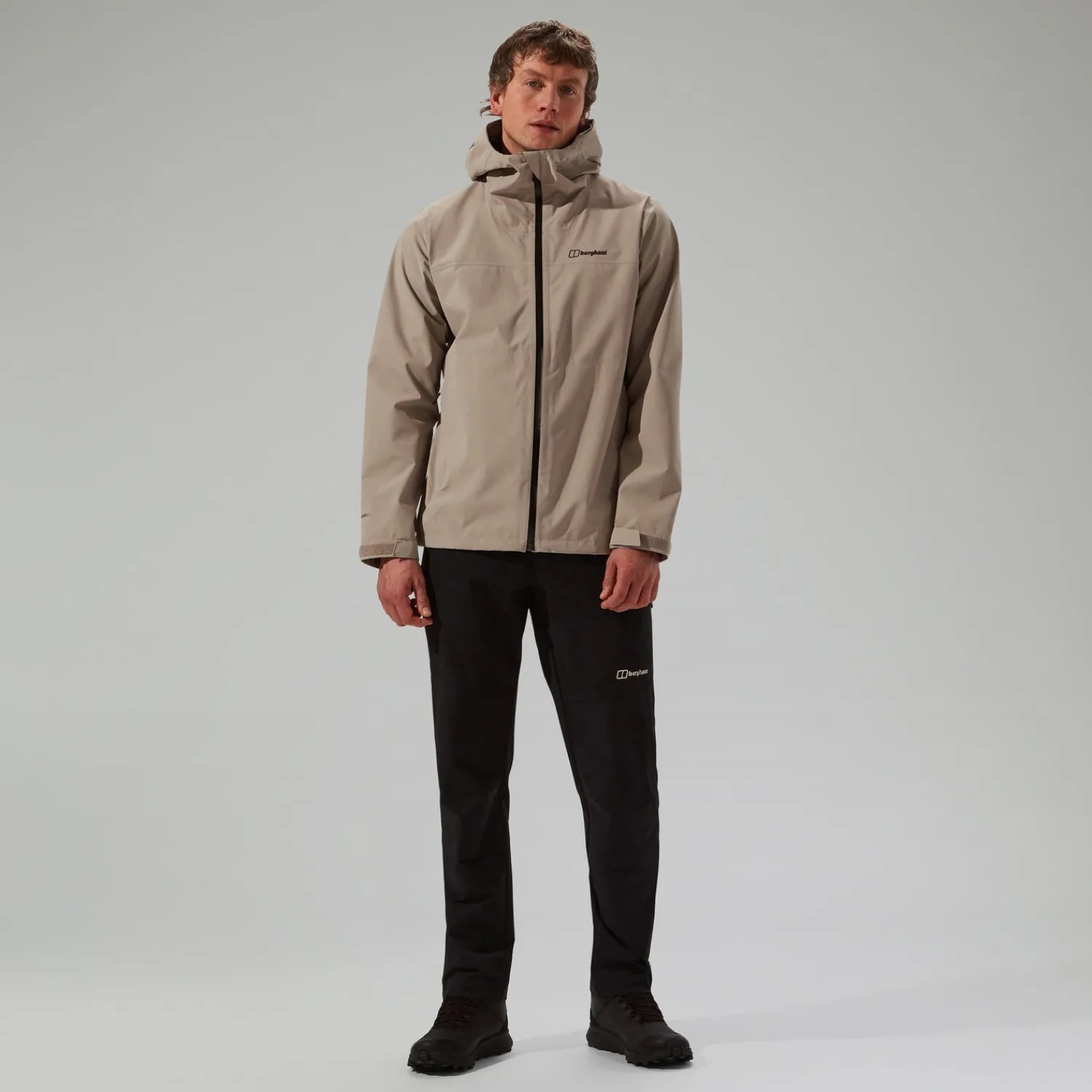 Berghaus Wasserdichte Arnaby Herren-Kapuzenjacke - Grau-Herren Wasserdicht | Herren Leichte