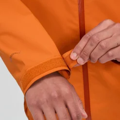 Berghaus Wasserdichte Arnaby Herren-Kapuzenjacke - Orange-Herren Wasserdicht | Herren Leichte