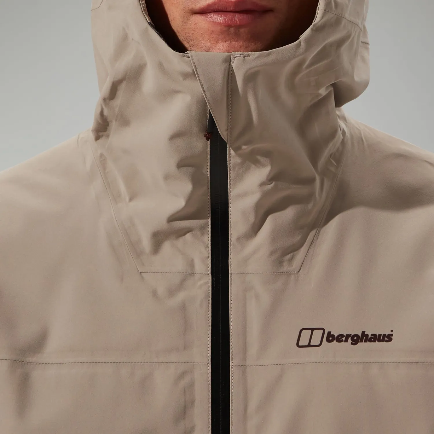 Berghaus Wasserdichte Arnaby Herren-Kapuzenjacke - Grau-Herren Wasserdicht | Herren Leichte