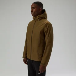 Berghaus Wasserdichte Bramblfell InterActive Gore-Tex Herren-Jacke - Braun/Grün-Herren Wasserdicht