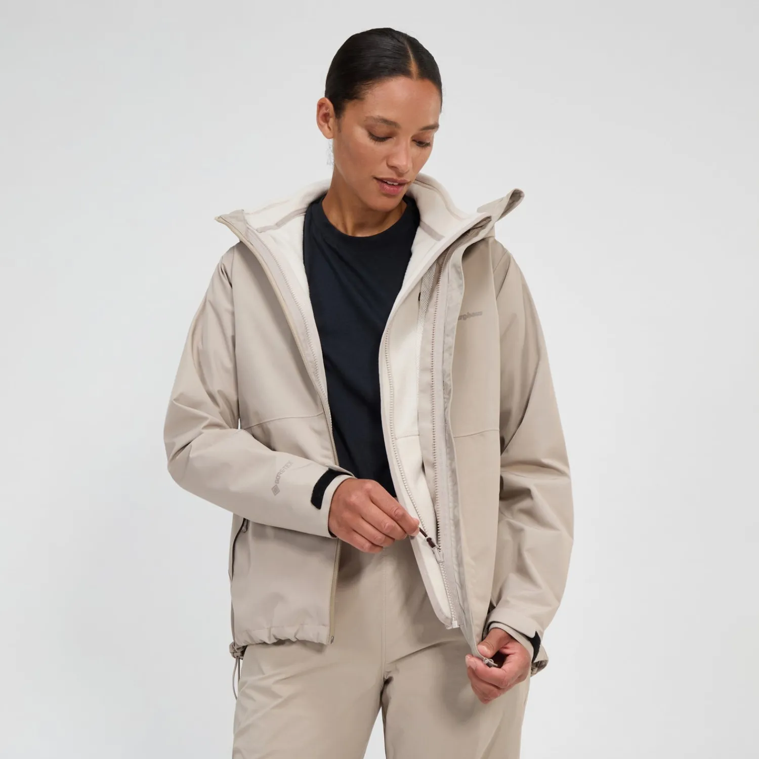 Berghaus Wasserdichte Bramblfell InterActive Gore-Tex Damen-Jacke - Grau-Damen Wasserdicht