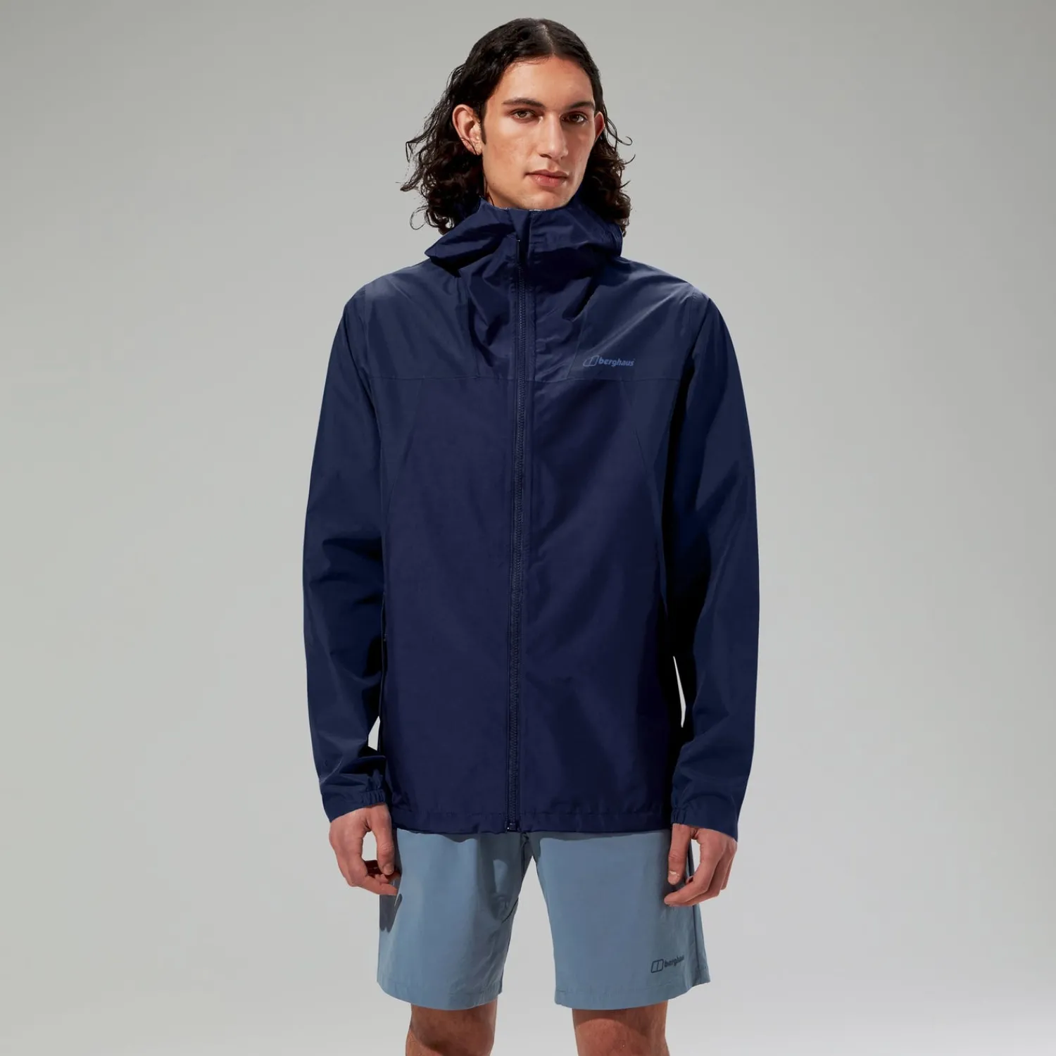 Berghaus Wasserdichte Deluge Pro 3.0 Herren-Jacke Blau-Herren Wasserdicht