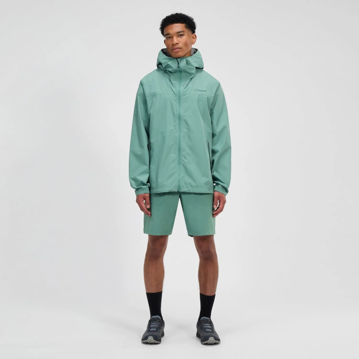 Berghaus Wasserdichte Deluge Pro 3.0 Herren-Jacke - Grün-Herren Wasserdicht