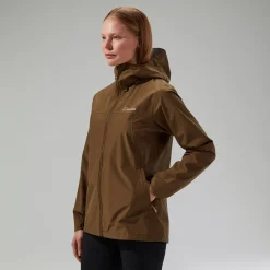 Berghaus Wasserdichte Deluge Pro 3.0 Damen-Jacke - Braun-Damen Wasserdicht