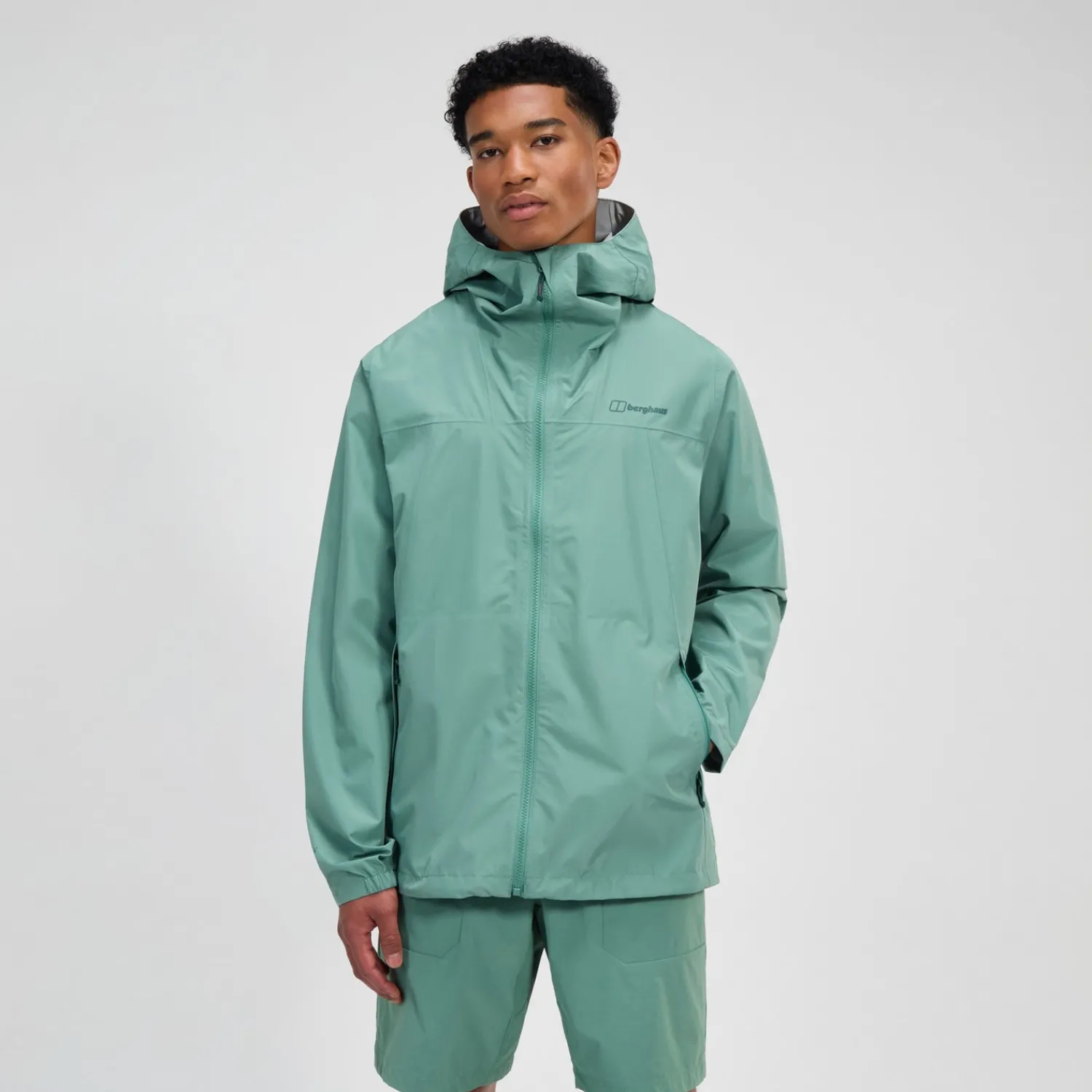 Berghaus Wasserdichte Deluge Pro 3.0 Herren-Jacke - Grün-Herren Wasserdicht
