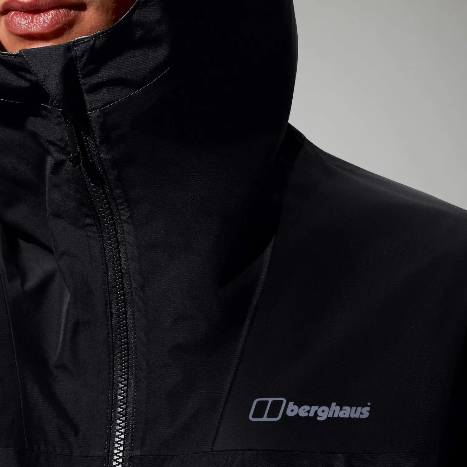 Berghaus Wasserdichte Deluge Pro 3.0 Herren-Jacke Schwarz-Herren Wasserdicht