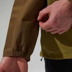 Berghaus Wasserdichte Deluge Pro 3.0 Herren-Jacke - Grün/Braun-Herren Wasserdicht