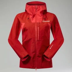 Berghaus Wasserdichte Ridge-Seeker Damen-Jacke - Rot-Damen Wasserdicht
