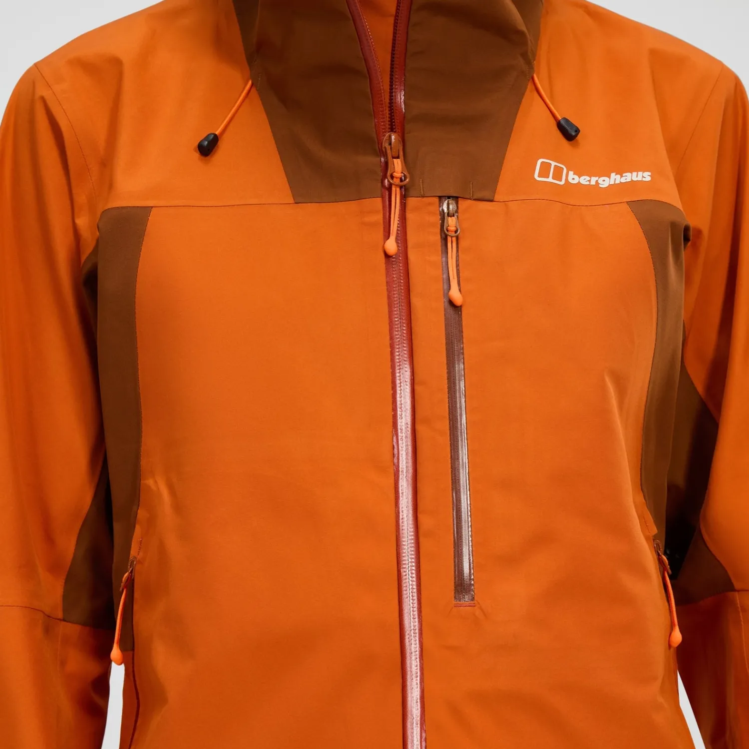 Berghaus Wasserdichte Ridge-Seeker Damen-Jacke - Orange/Braun-Damen Wasserdicht