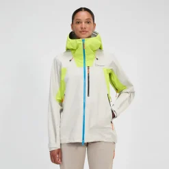 Berghaus Wasserdichte Ridge-Seeker Damen-Jacke - Grau/Gelb-Damen Wasserdicht
