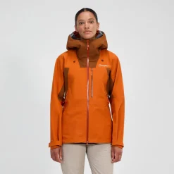 Berghaus Wasserdichte Ridge-Seeker Damen-Jacke - Orange/Braun-Damen Wasserdicht